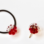 大人のかすみ草《Ruby》ポニーフック