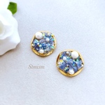 天然石❤️タンザナイトさざれピアス/イアリング