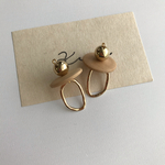 ウッド×ゴールド▸▹ピアス＆イヤリング
