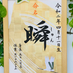 フレーム付き手書き命名書A4判　オーダー②
