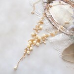 小さなすずらんのネックレス　アンティークバニラ