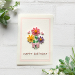 花束のバースデーカード 🌸