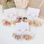 【数量限定】viola×gold ring ピアス/イヤリング