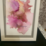 アルコールインクアート　ピンク系