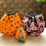 ハロウィン　選べる‼️ ゴースト　🎃👻　まんまる　巾着　ポーチ　