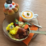 ミニチュア 秋のくまちゃん焼きオムライスセット