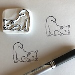【受注生産】柴子犬のふせはんこ