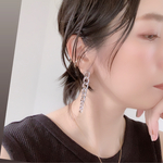 13Aug20＊シルバーイヤリング チェーンイヤリング ロングチェーン