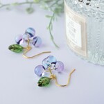 紫陽花のティアドロップ（bluepurple）  ピアス＆イヤリング