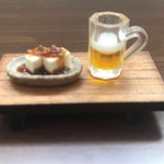 ミニチュアビールと冷奴