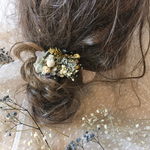 森のヘアクリップ②髪飾り　成人式　結婚式　卒業式　ドライフラワー♡