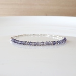 【ご予約品】Karen Silver アイオライト ボタンカット ラインブレスレット