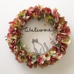 のんびり猫のWelcomeアンティーク ロゼリース