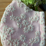 🌸刺繍お洒落マスク🌸涼感加工ダブルガーゼ使用/ピンク