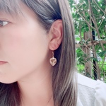 限定😍ハートレオパードちょいモフピアス又はイヤリング