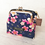 miniwallet　二つ折りミニ財布　ポーチ　カードケース　和柄　桜