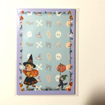 ハロウィン★デザインメモ♡ レトロイラスト♡ハガキサイズ　バラ20枚入り