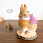 ネザーランドドワーフ　うさぎ　羊毛フェルト　人形