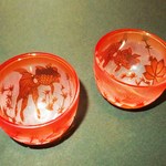 再販いたしました。金魚と蓮のおちょこ　