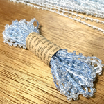 ビーズヤーン［アクア］ 手染めの素材糸 シードビーズ　アクセサリーパーツにも♡