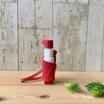 携帯用消毒スプレー　レザーボトルカバー　アルコール対応ボトル付き［30ml］梅重色（うめがさねいろ）