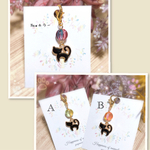 《お嫁入り*2》可愛いシンプル♡マスクチャーム♡黒猫ちゃん首輪チャームにもどうぞ♡