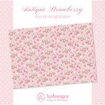 【Antique Strawberry】A4サイズ デザインペーパー