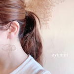 【再販】2color‪‪❤︎‬ 𝒷𝓊𝓉𝓉𝑒𝓇𝒻𝓁𝓎 ‪‪❤︎‬ 大振りバタフライピアス /シルバー