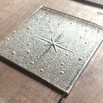 銀河　コースター　昭和レトロガラス　アンティーク　型ガラス　もったいないをカタチに