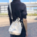 丸底巾着2wayショルダーバッグ