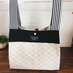 《再販・受注製作》ハンドメイド★裏地付きエコバッグ　コンビニ　お弁当サイズ