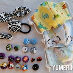 ※オーダー品※【送料無料】ヘアゴムセット(バナナねこ/フラミンゴ/フレブル） 