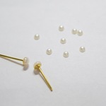 パールの一粒ピアス◎小