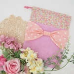 小花柄♡リボンコップ袋☆送料無料☆
