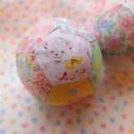 hana*ハンドメイド☆レトロアニマルのパッチワークコットンボール