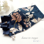 ★xmacaronronx様オーダー★花と艶 ＊ ネイビー2セット