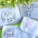 【オーダーメイド】お絵かき刺繍ハンカチ　今治タオル　
