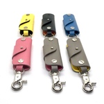 《組み合わせ自由》《名入れ/箔押し》コンパクトなレザーキーケース