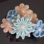 〈つまみ細工〉ハンドメイドかんざし/櫛髪飾り/梅/桜★和装成人式卒業式七五三浴衣着物振袖