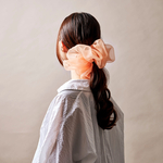 ❤︎再入荷❤︎《再販多数》【秋冬限定新色】ビッグオーガンジーシュシュ シャーベットオレンジ 