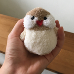 シナモン文鳥さんのぬいぐるみ018