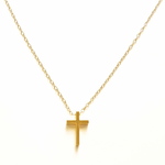 ✳︎再販×3✳︎ 24KGPクロス　ネックレス ✳︎14kgfネックレス変更可✳︎