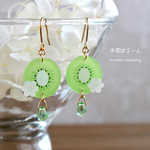 キウイのしずくピアス