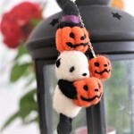 ハロウィン好きすぎるパンダのチャーム