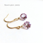 ＊再販＊14kgf  pink amethyst pierce