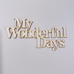[My wonderful days]タイトルチップボード（2個入り