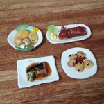 『おばんざい』大学芋・さばの味噌煮・おでん・いか焼き●ミニチュアフード　４個セット