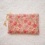 ◇◆Special Price◆◇LIBERTY 　Felicite　フェリシテ　縮小柄　 仕切り付きビニコのポーチ　◆カードケース・小物入れに♪