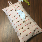 ティッシュカバー　吊り下げ用　数字とハリネズミ🦔