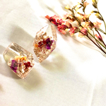 《秋季限定》秋の一粒氷のピアス/イヤリング〜紅葉〜